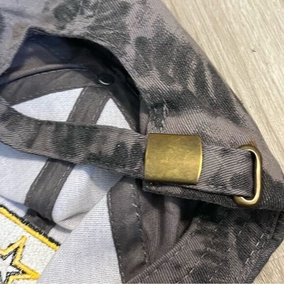 US Army Grey Tie Dye Baseball Hat - Picture 8 of 12